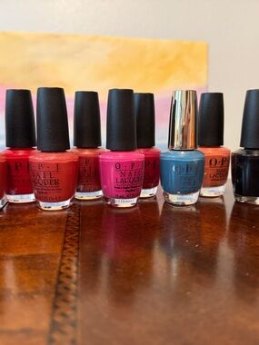 OPI Color Mix - Bright Pink, Coral, Turquoise, Blue, Black